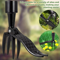 Aluminum Claw Weeder - Garden Root Remover Tool with Stand Up Design