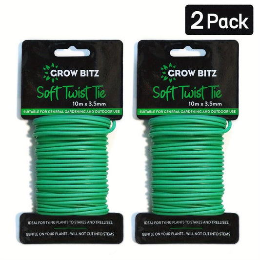 Soft Twist Tie 32 8ft Green TPR Reusable Garden Ties Support Plant Vines