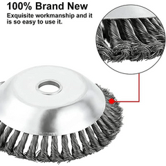Powerful Steel Wire Wheel Garden Weed Brush