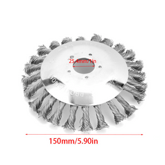 Powerful Steel Wire Wheel Garden Weed Brush