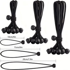 50pcs Ball Bungee Cords Tarp Canopy Bungee Balls Heavy Duty Tie Down Cord