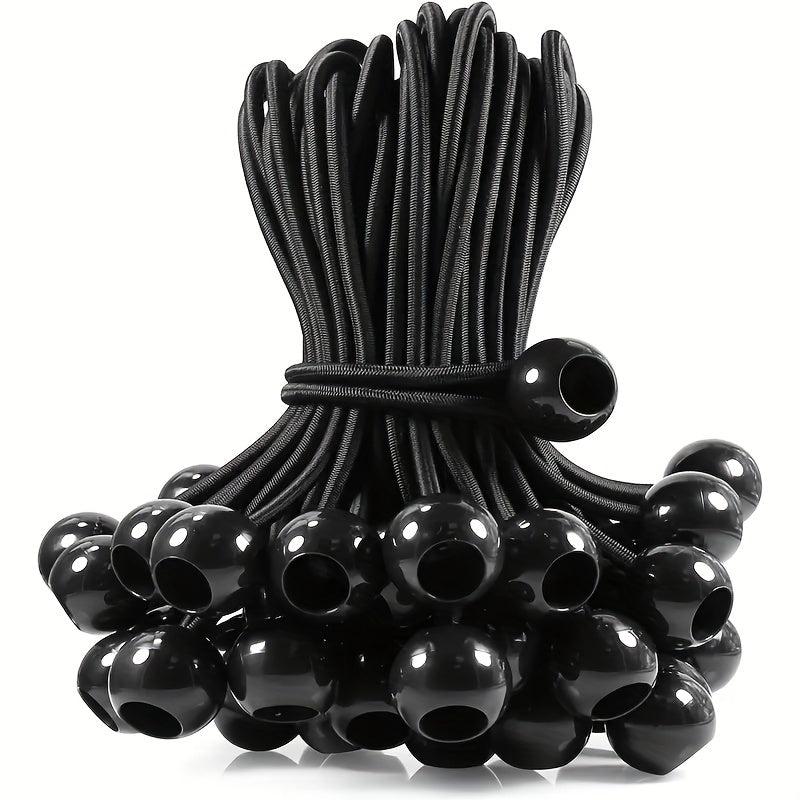 50pcs Ball Bungee Cords Tarp Canopy Bungee Balls Heavy Duty Tie Down Cord