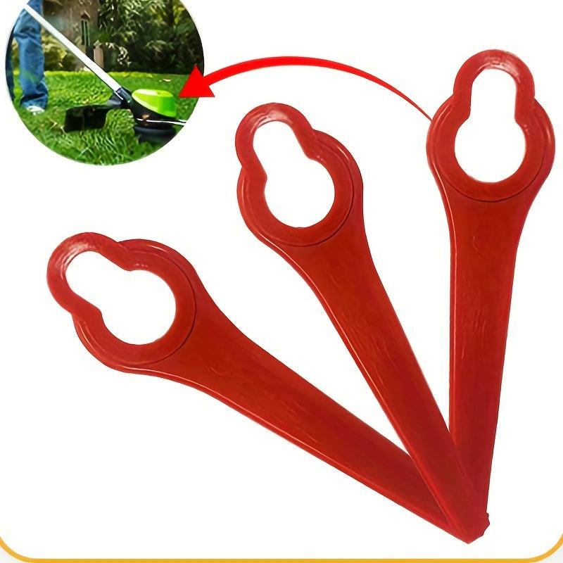 25pcs Plastic Blades for Lawn Mowers & Grass Trimmers - Random Color