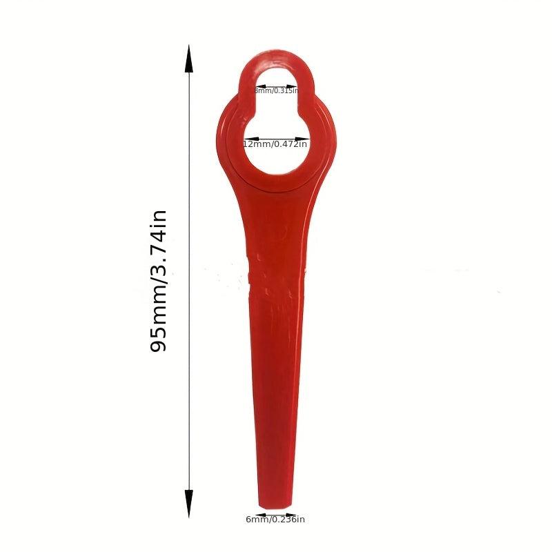 25pcs Plastic Blades for Lawn Mowers & Grass Trimmers - Random Color