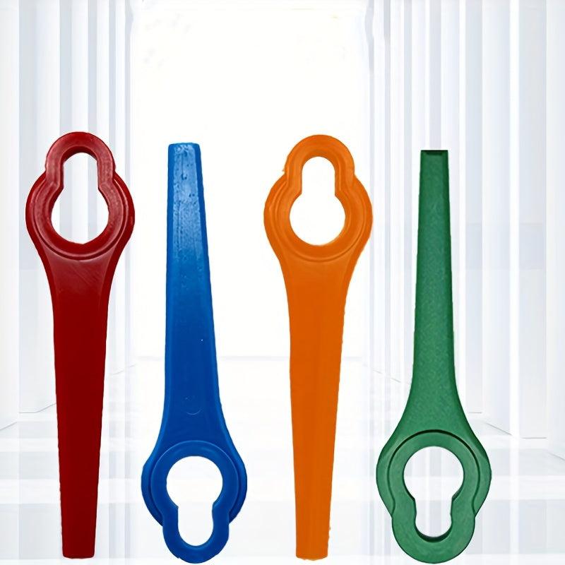 25pcs Plastic Blades for Lawn Mowers & Grass Trimmers - Random Color