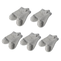 5 Pairs Women's Comfortable Ankle Socks Sweat Absorbing Invisible Socks