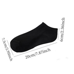 5 Pairs Women's Comfortable Ankle Socks Sweat Absorbing Invisible Socks