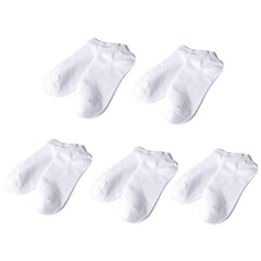 5 Pairs Women's Comfortable Ankle Socks Sweat Absorbing Invisible Socks