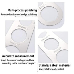 2PCS Stainless Steel Spaghetti Measurer Kitchen Tool