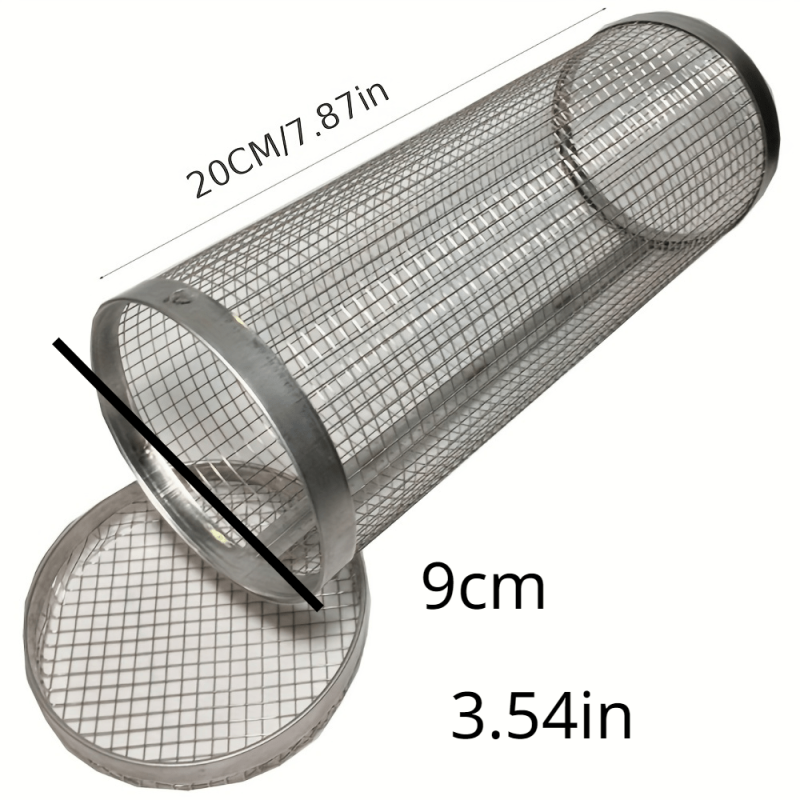 Stainless Steel Rolling Basket BBQ Grill Grate for Outdoor Cooking