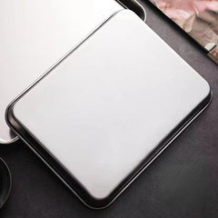 Stainless Steel Square Baking Tray Steam Plate Sausage Dish Barbecue Plate