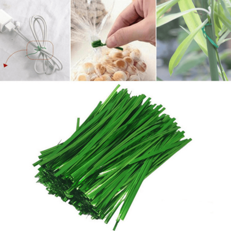 200pcs Garden Twist Ties Rattan Tie Binding Flower Holder Garden Twine