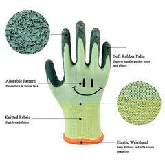 Kids Gardening Gloves Ages 3-12 Good Grip Comfortable for Little Gardeners