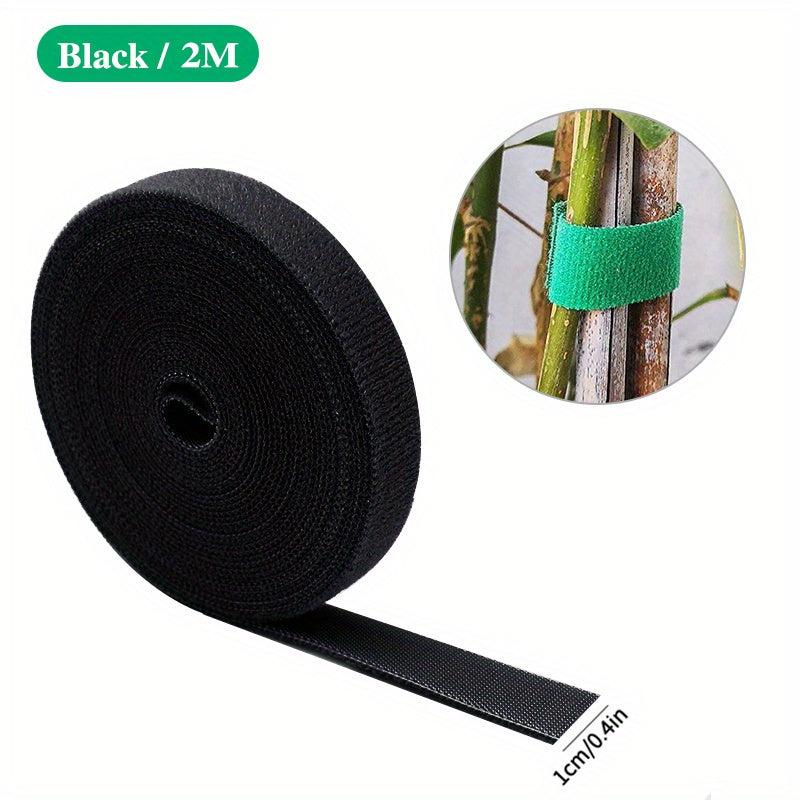 3pcs Plant Ties Nylon Bandage Tie Garden Tape Hook Loop Support 2m