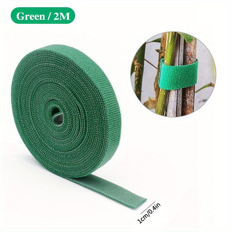 3pcs Plant Ties Nylon Bandage Tie Garden Tape Hook Loop Support 2m