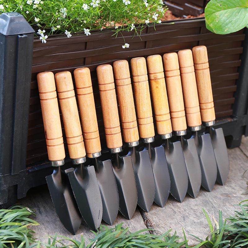 Stainless Steel Gardening Shovel Wooden Handle Home Garden Tools