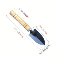 Stainless Steel Gardening Shovel Wooden Handle Home Garden Tools
