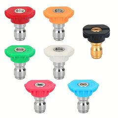 High Pressure Washer Tips Set Turbo Lotus Rotary Nozzle Quick Connect