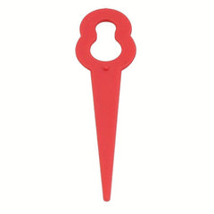 50pcs Red Plastic Lawn Mower Blade Replacement