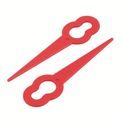 50pcs Red Plastic Lawn Mower Blade Replacement