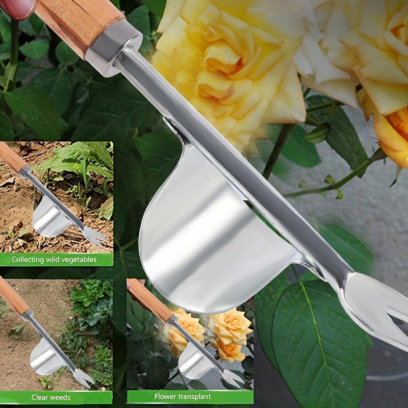 Stainless Steel Garden Weed Remover and Soil Loose Shovel