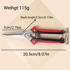 1pc Stainless Steel Pruning Shears For Gardening Hand Pruner Garden Scissors
