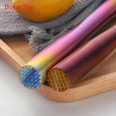 Stainless Steel Ice Muddler Cocktail Shaker DIY Barware Tool
