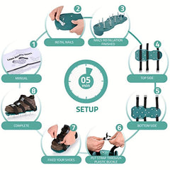 Lawn Aerator Shoes for Yard Aerating Grass Soil Aeration Tool