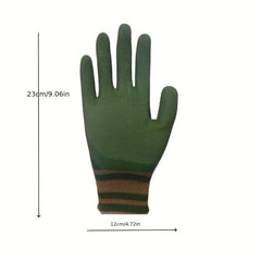 Breathable Rubber Coated Garden Gloves - Medium Size