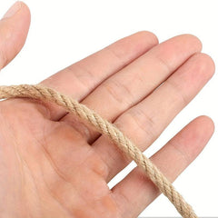 20M Yellow Hemp Rope Natural Decorative Brown Heavy Packaging Material