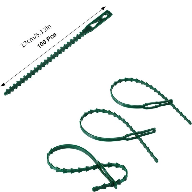 100pcs Adjustable Plant Ties for Shrubs & More