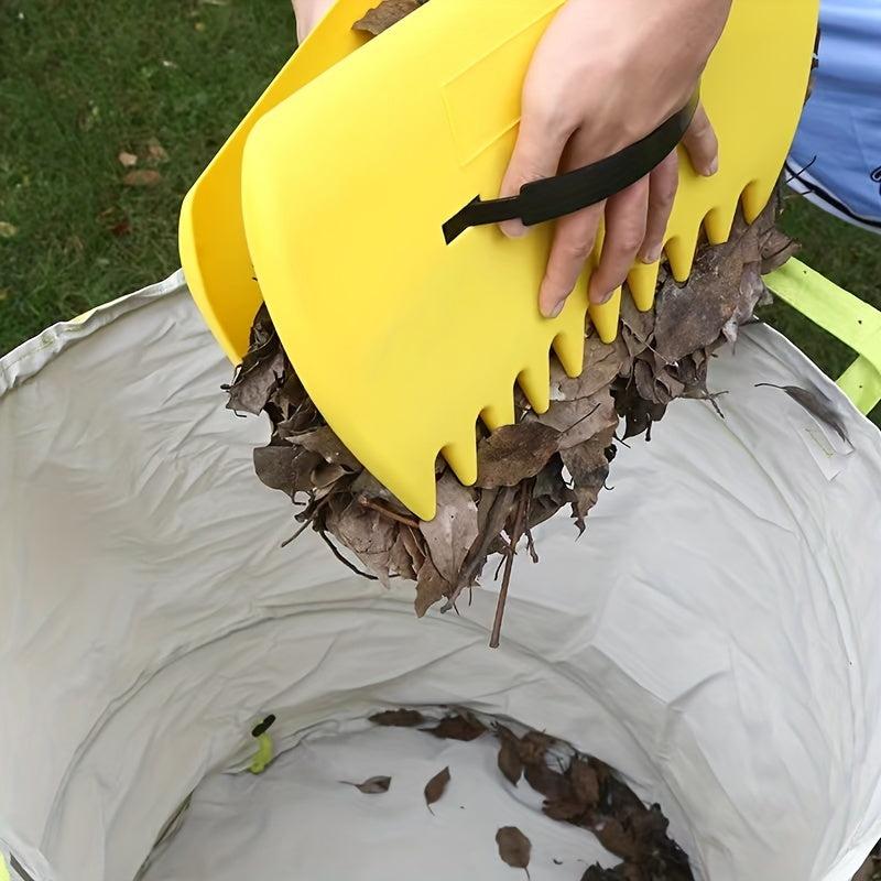 Leaf Litter Clamps Gardening Plastic Rake for Leaves Collection