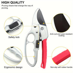Garden Clippers Pruning Shears 3x Easier Cutting Rose Floral Tree Branches