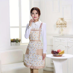 Adult Sleeveless Waterproof Apron Thickened Double Layer Princess Apron