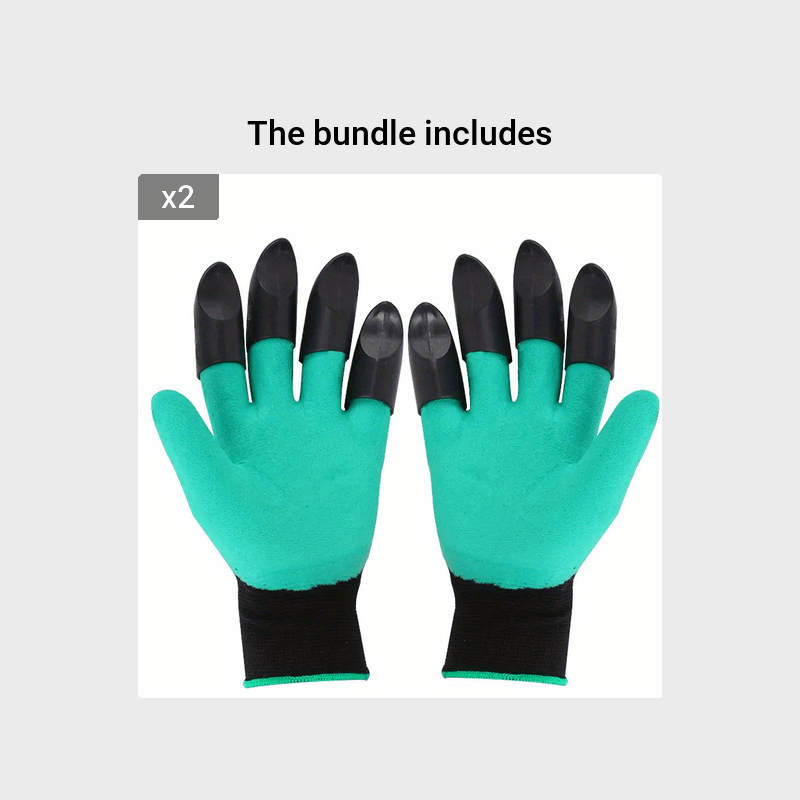 Garden Gloves With Claws Dig Weed & Seed Protect Fingers