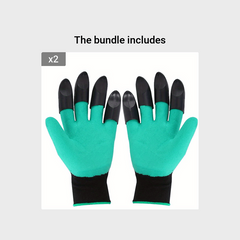 Garden Gloves With Claws Dig Weed & Seed Protect Fingers