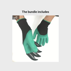 Garden Gloves With Claws Dig Weed & Seed Protect Fingers