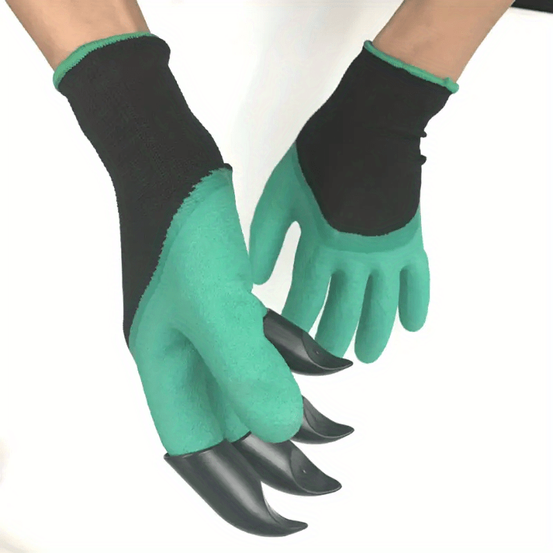 Garden Gloves With Claws Dig Weed & Seed Protect Fingers