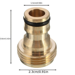 Brass Quick Connect Garden Hose Tap Adaptor for Easy Water Pipe Connection