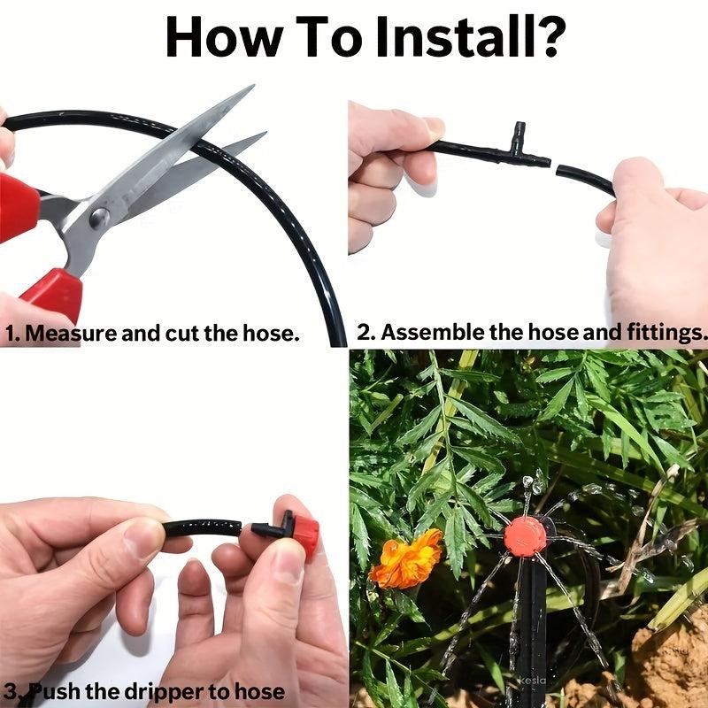 Automatic Drip Irrigation System for Garden Watering