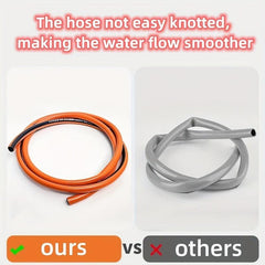 Flex PVC Garden Hose 1/2 inch x 100ft Orange Heavy Duty Water Pipe