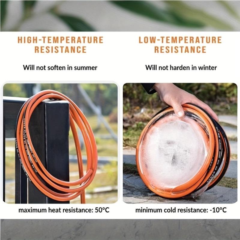 Flex PVC Garden Hose 1/2 inch x 100ft Orange Heavy Duty Water Pipe