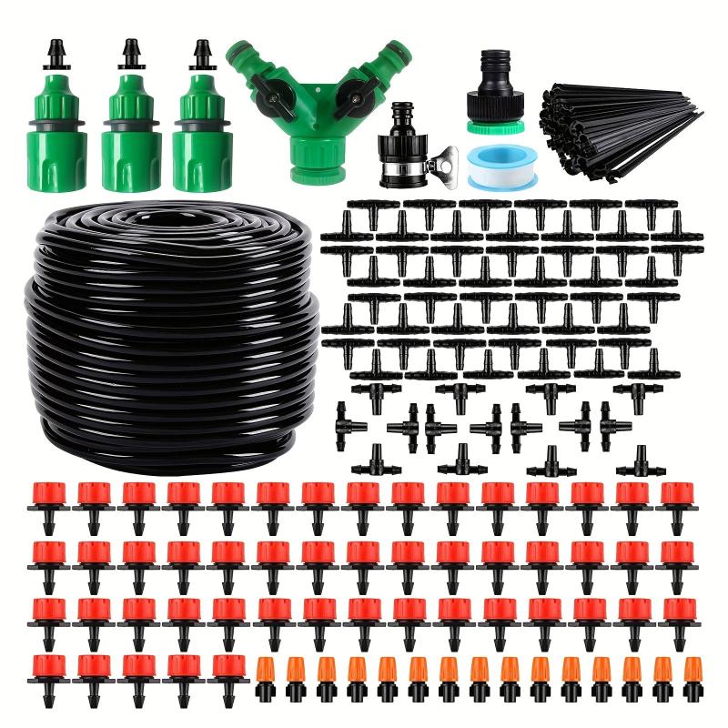 164Ft DIY Drip Irrigation System for Garden, Save Time & Water