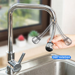360 Rotatable Bubbler High Pressure Faucet Extender Water Saving