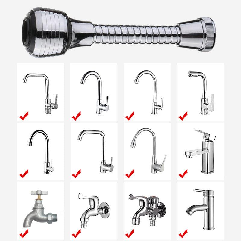 360 Rotatable Bubbler High Pressure Faucet Extender Water Saving