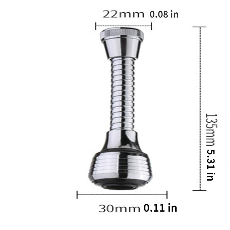 360 Rotatable Bubbler High Pressure Faucet Extender Water Saving