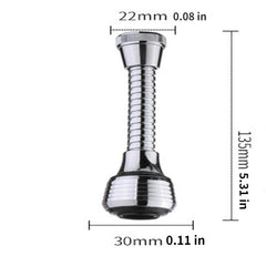 360 Rotatable Bubbler High Pressure Faucet Extender Water Saving
