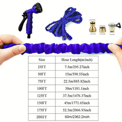 Expandable Garden Hose Flexiable Water Hose With 7 Function Nozzle