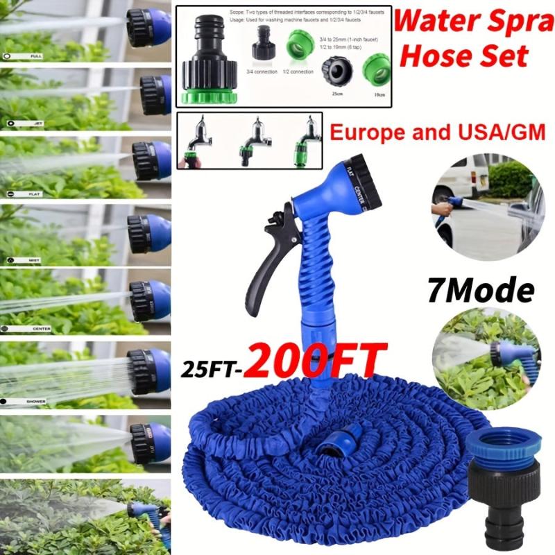 Expandable Garden Hose Flexiable Water Hose With 7 Function Nozzle