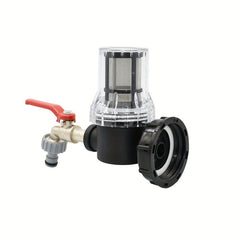 Tank Tap Adapter S60 Barrel Joint Garden Irrigation Pump Strainer Filter
